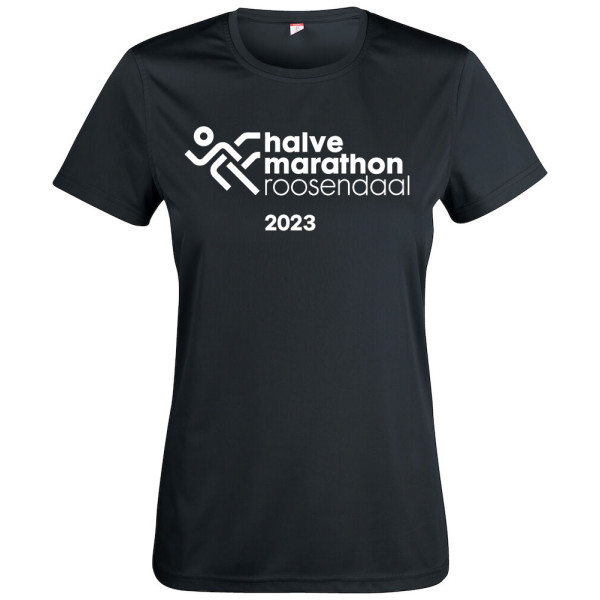 Halve Marathon shirt 2023 dames zwart