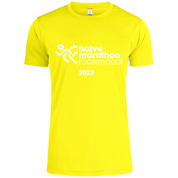 Halve Marathon shirt 2023 heren geel